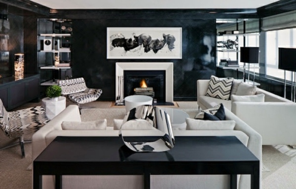 Living Room Colors – 22 Decorating Ideas with Black | Interior Design
