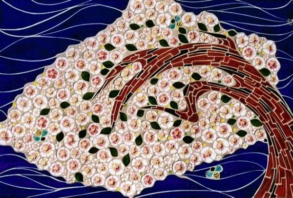 Use of mosaic tiles in the interior