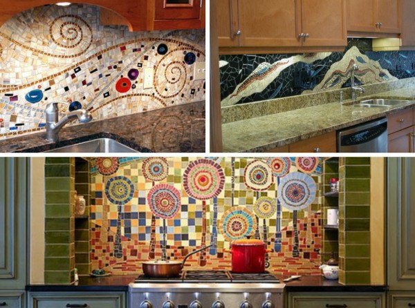 Use of mosaic tiles in the interior