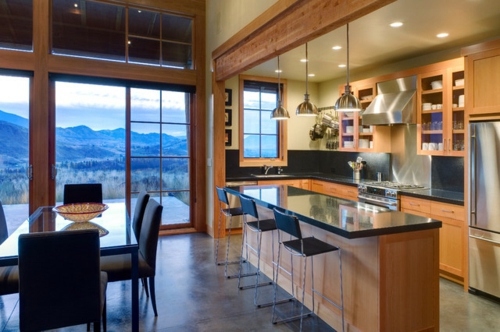 A Flexible Kitchen Design - open floor plan with a "close it off" option A Flexible Kitchen Design - open floor plan with a "close it off" option
