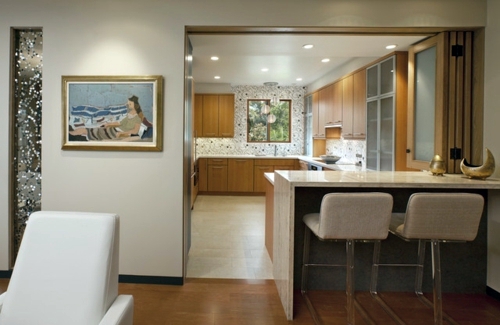 A Flexible Kitchen Design - open floor plan with a "close it off" option