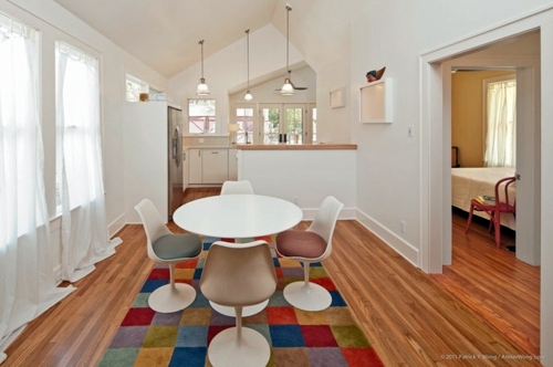 A Flexible Kitchen Design - open floor plan with a "close it off" option