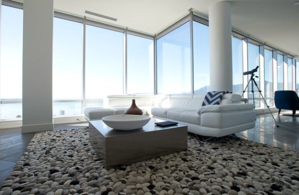 Coffee tables and stylish decoration in natural look - Felted Wool Stones