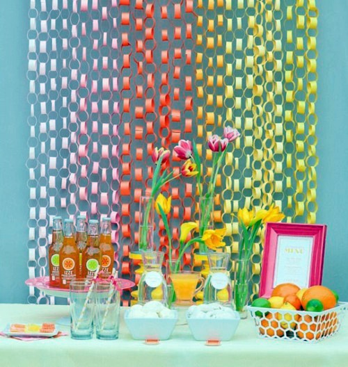 Easy DIY party decoration made of paper