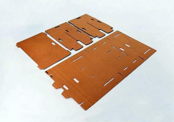 Exceptional furniture -Ausgefallener table made of cardboard paper