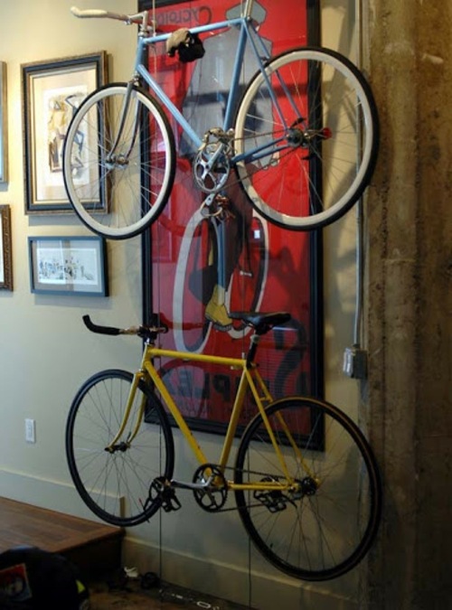 Keep the bike at home right