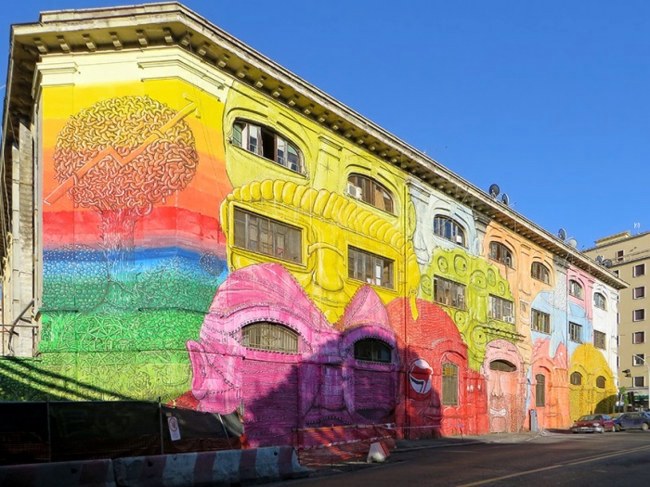 House facade underline - all bring rainbow colors to use