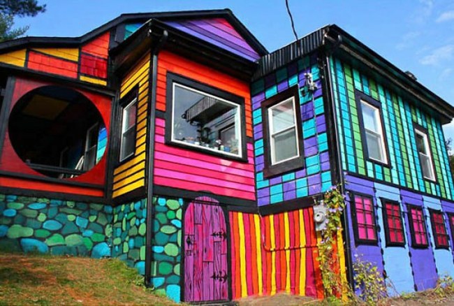 House facade underline - all bring rainbow colors to use