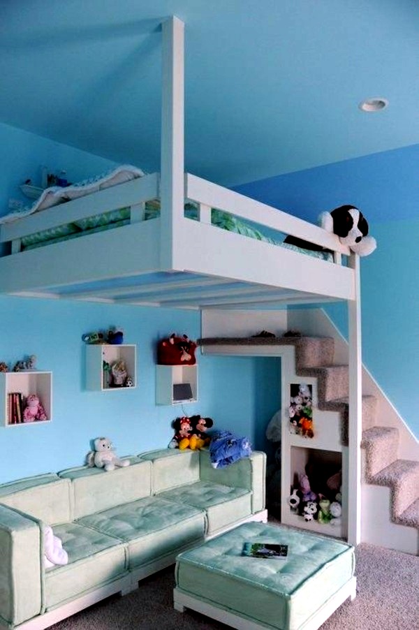 Great nursery decor with effective methods for space saving