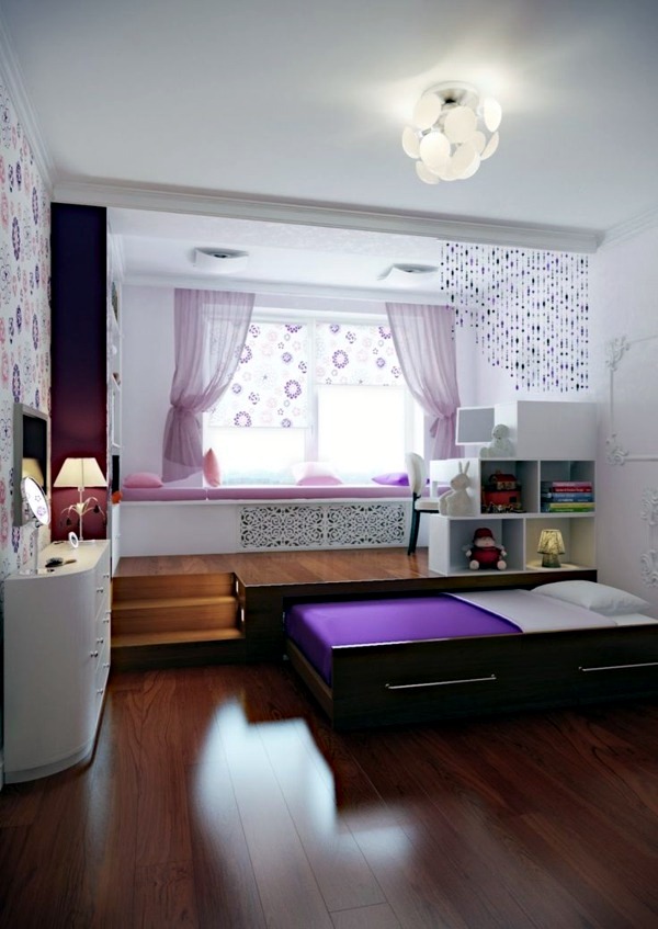 Great nursery decor with effective methods for space saving