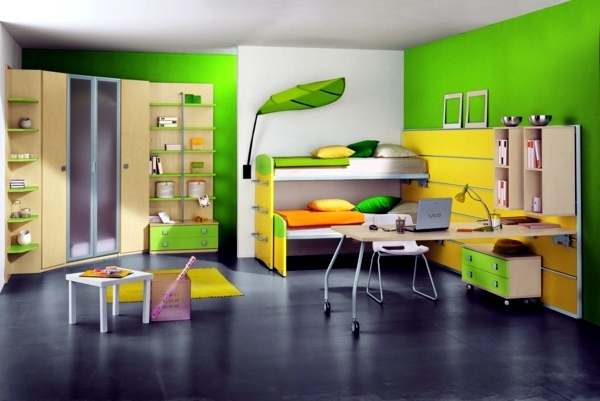 Great nursery decor with effective methods for space saving