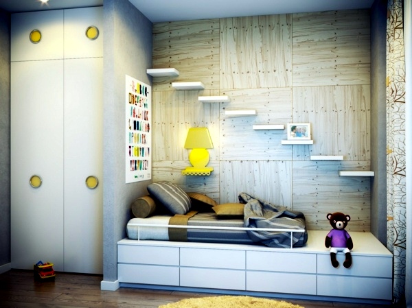 Great nursery decor with effective methods for space saving
