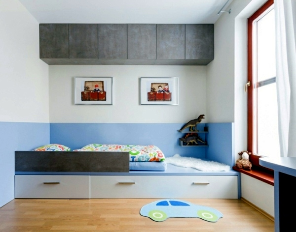 Great nursery decor with effective methods for space saving