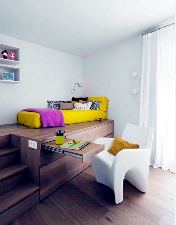 Great nursery decor with effective methods for space saving