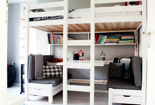 Great nursery decor with effective methods for space saving