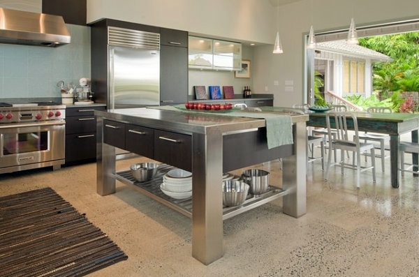 Stainless steel kitchen - you beautify your kitchen island