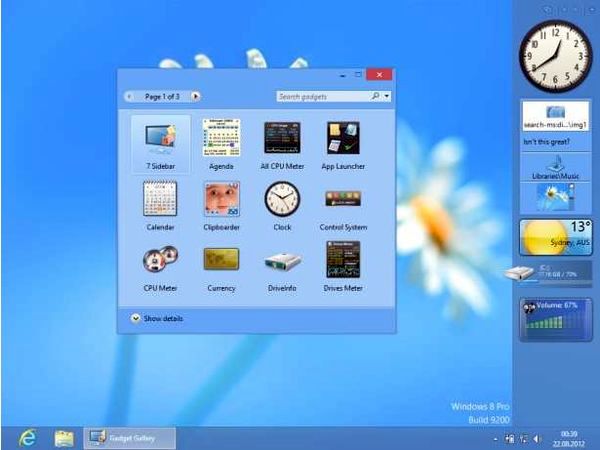 Useful free gadgets Windows 7 Desktop