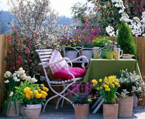 Choose Flowers For Balcony And Arrange, How To Decorate A Small Patio With Flowers