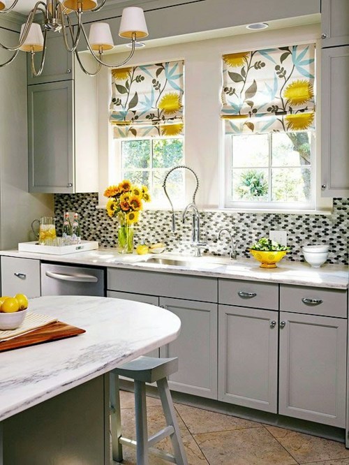 Küche - Kitchen curtains serve as sun protection and jazz up your kitchen and dining area on Küche - Kitchen curtains serve as sun protection and jazz up your kitchen and dining area on