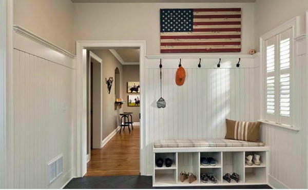 Corridor wall design - customize the hallway functional