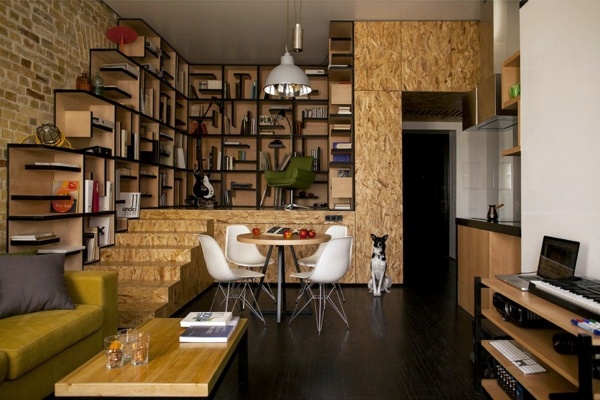 Creative apartment with flowing design - a fresh furnishing idea from Kiev