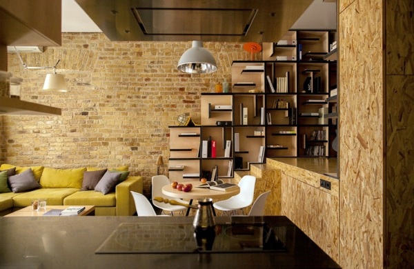 Creative apartment with flowing design - a fresh furnishing idea from Kiev