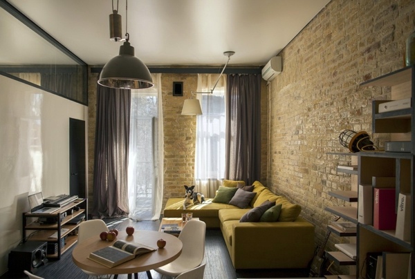 Creative apartment with flowing design - a fresh furnishing idea from Kiev
