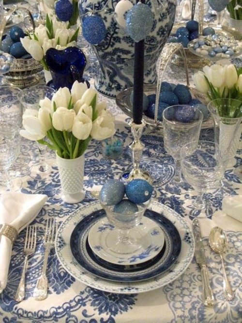 Atmospheric create table decoration for Easter