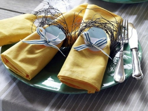 Atmospheric create table decoration for Easter