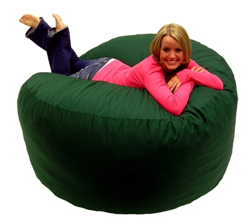 Large Round Beanbag - ergonomic design of Brookstone