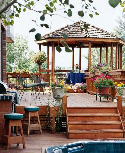 Deck embarrassed - cool idea for your outdoor area