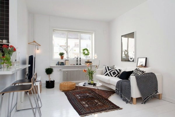 Trendy Apartment in Stockholm - black and white decor and furnishings Trendy Apartment in Stockholm - black and white decor and furnishings