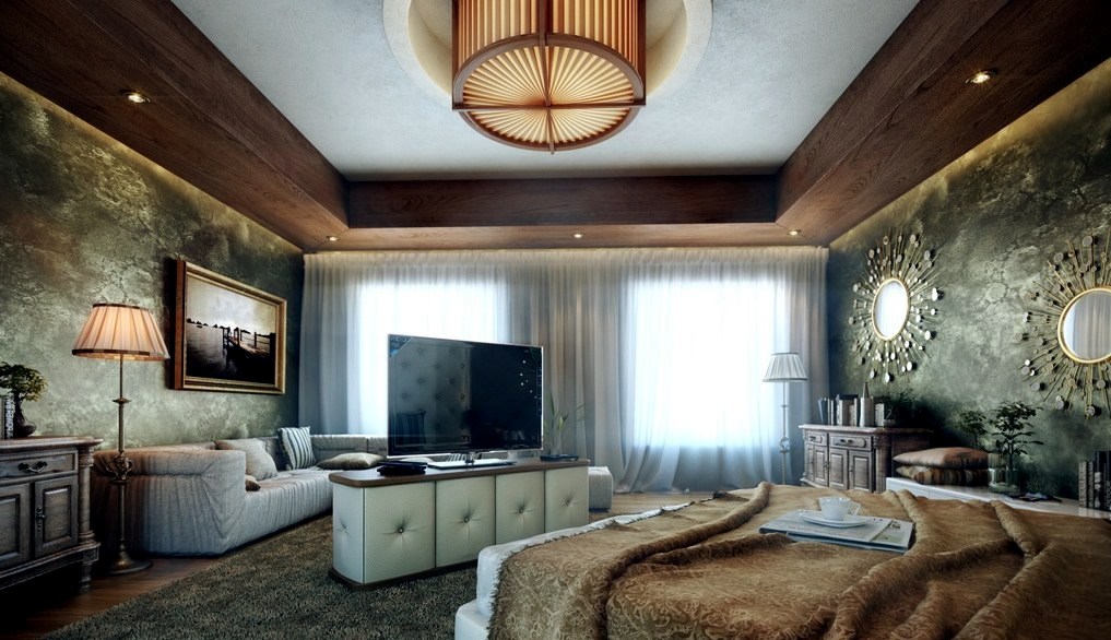 Bedrooms feature walls