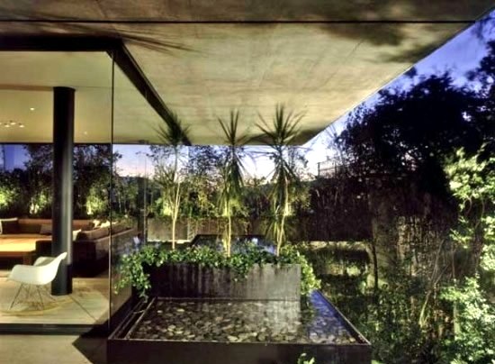 Modern Concrete Glass Residence in Mexico