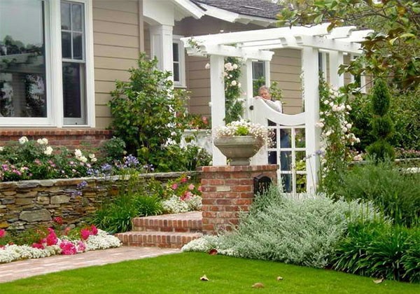 Garden landscaping with bricks - 15 great Gart Tight Stel Tung ideas
