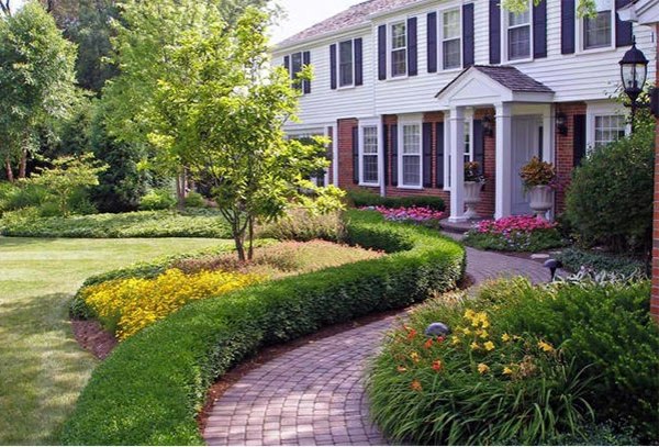 Garden landscaping with bricks - 15 great Gart Tight Stel Tung ideas