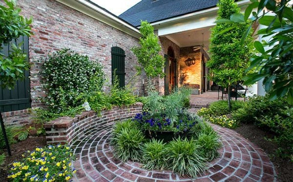 Garden landscaping with bricks - 15 great Gart Tight Stel Tung ideas