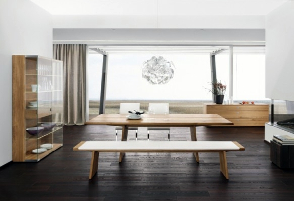 Modern furnishings in the dining room