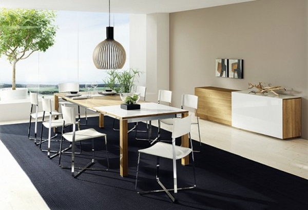 Modern furnishings in the dining room | Interior Design Ideas | AVSO.ORG