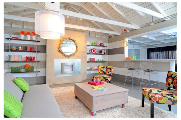 Innenarchitektur - Garage converted to living space - create cozy atmosphere