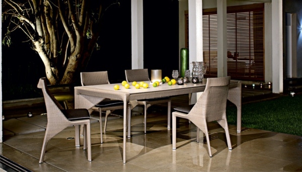 21 poly rattan garden furniture suitable for your garden, patio or balcony from Roche Bobois