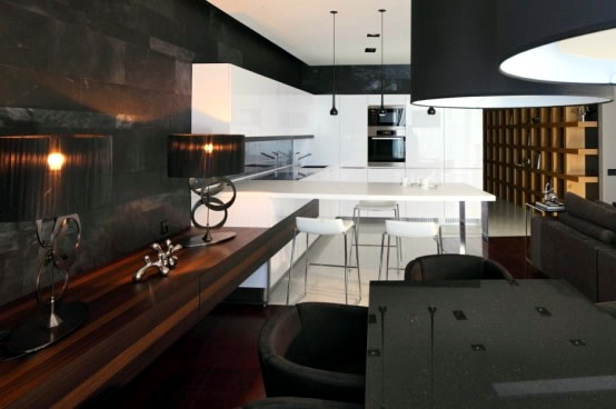 Stylish interior design of modern apartment Stylish interior design of modern apartment