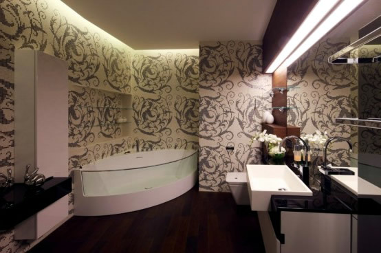 Stylish interior design of modern apartment Stylish interior design of modern apartment