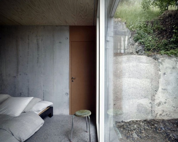 Wall color with concrete look - walls made of concrete