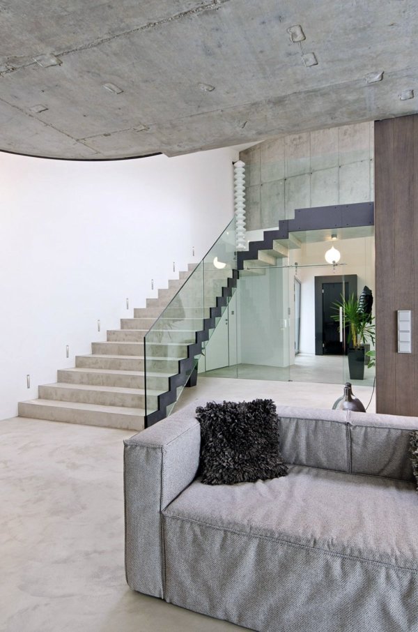 Wall color with concrete look – walls made of concrete | Interior