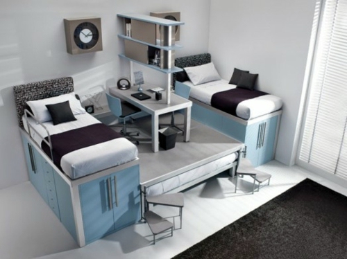 7 modern loft bed designs for boys of Timidey Spa