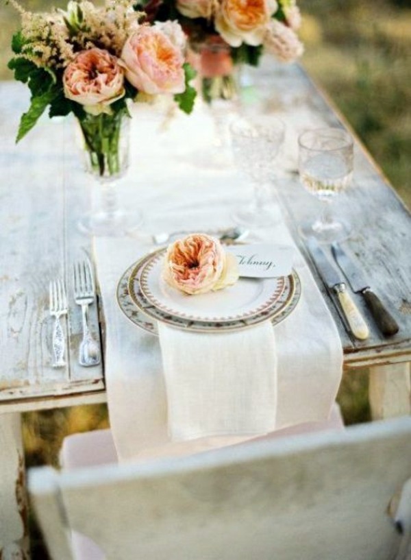 My Wedding Decor in creamy and peach colors