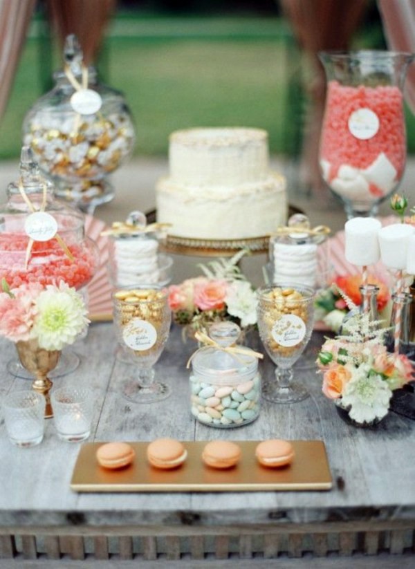 My Wedding Decor in creamy and peach colors