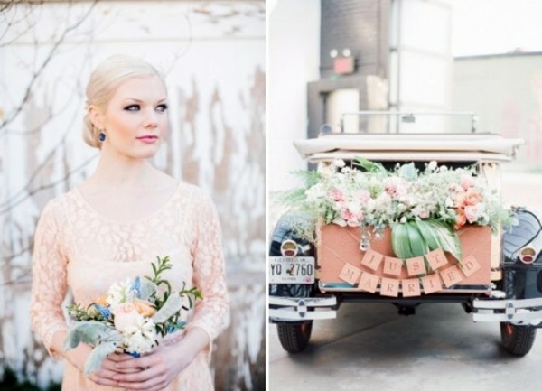 My Wedding Decor in creamy and peach colors