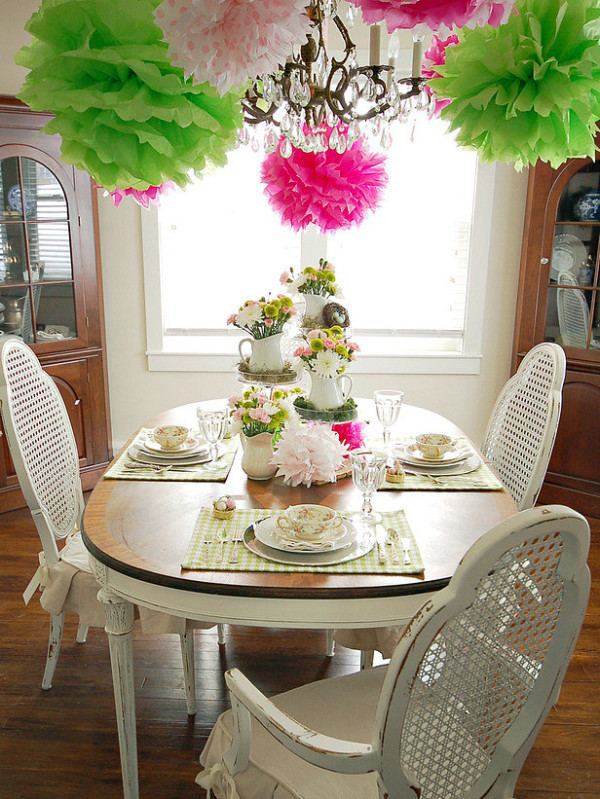 Festive spring table decoration - the 10 best Party Decoration Ideas